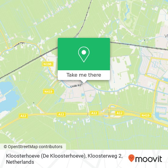 Kloosterhoeve (De Kloosterhoeve), Kloosterweg 2 map