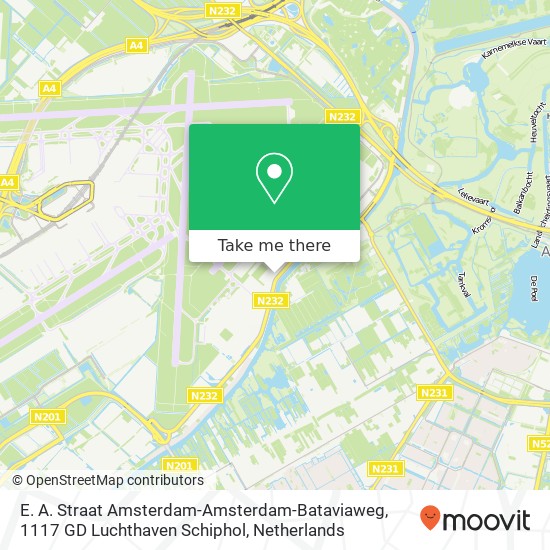 E. A. Straat Amsterdam-Amsterdam-Bataviaweg, 1117 GD Luchthaven Schiphol map