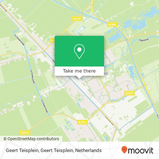 Geert Teisplein, Geert Teisplein Karte