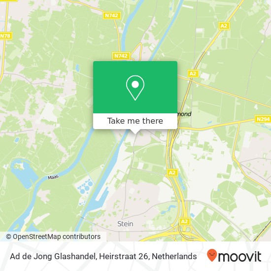 Ad de Jong Glashandel, Heirstraat 26 map