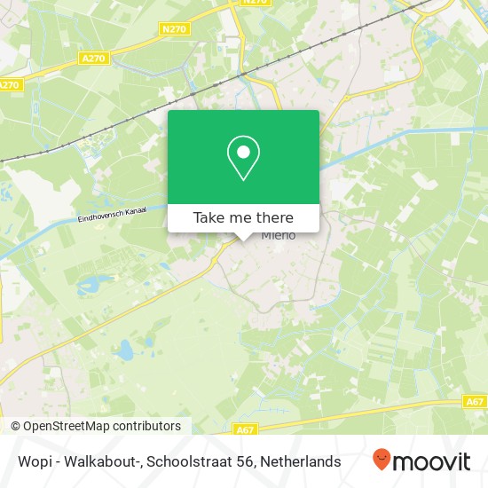 Wopi - Walkabout-, Schoolstraat 56 map