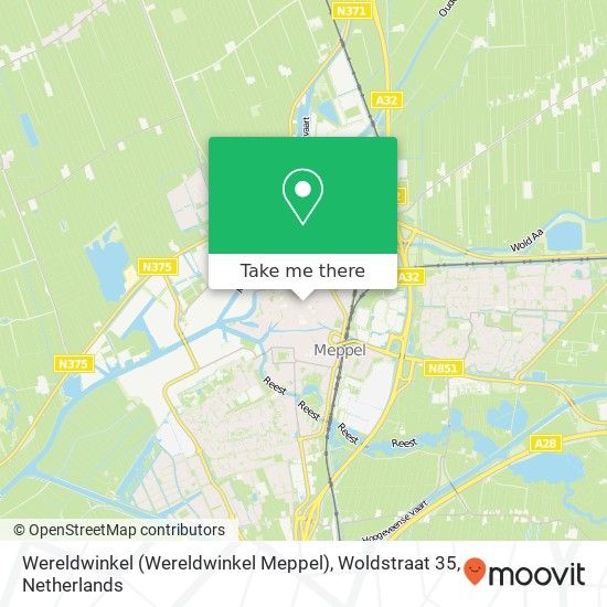 Wereldwinkel (Wereldwinkel Meppel), Woldstraat 35 map