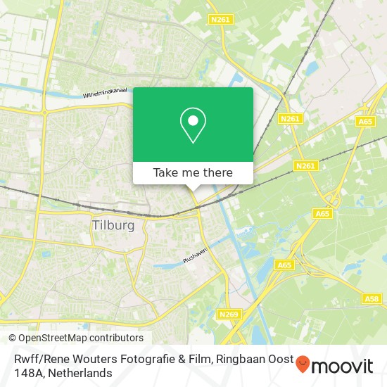 Rwff / Rene Wouters Fotografie & Film, Ringbaan Oost 148A map