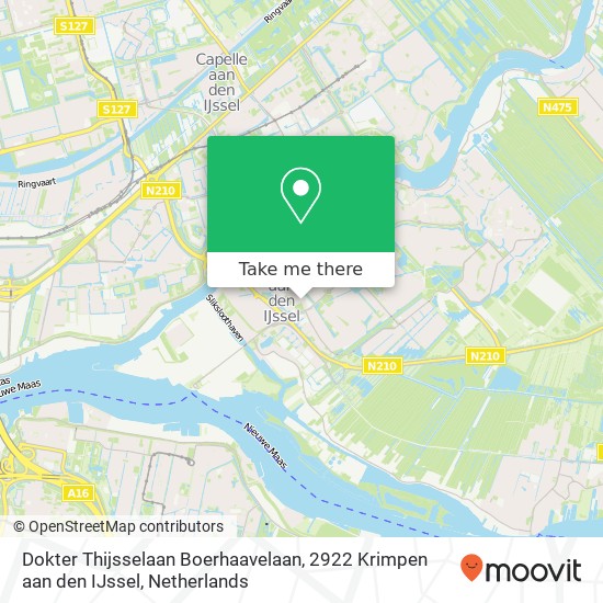 Dokter Thijsselaan Boerhaavelaan, 2922 Krimpen aan den IJssel Karte