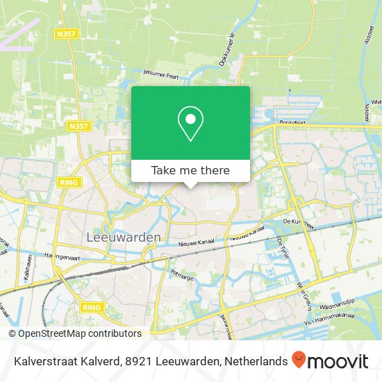 Kalverstraat Kalverd, 8921 Leeuwarden map