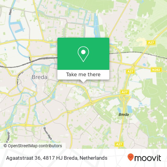 Agaatstraat 36, 4817 HJ Breda map