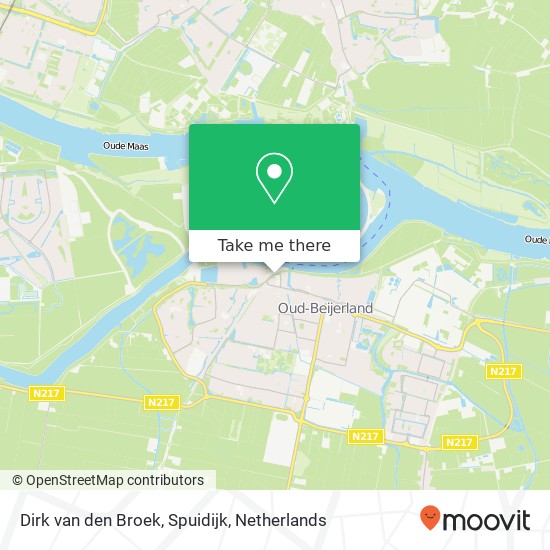 Dirk van den Broek, Spuidijk map