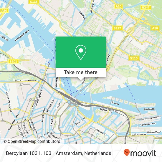 Bercylaan 1031, 1031 Amsterdam map