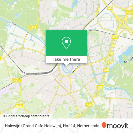 Halewijn (Grand Cafe Halewijn), Hof 14 map