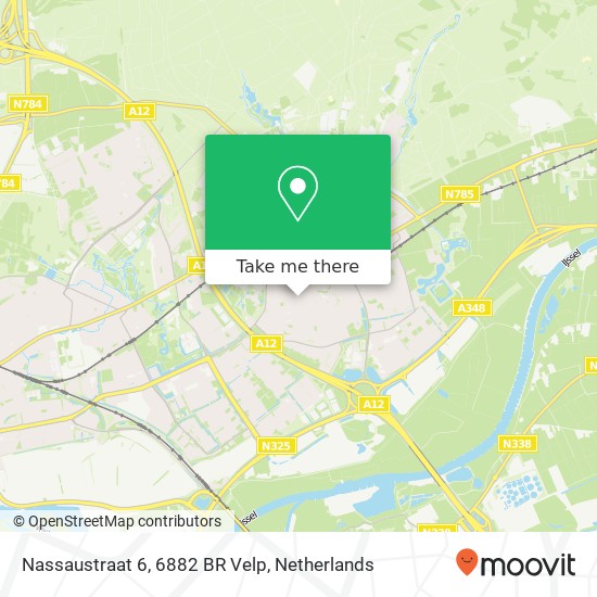 Nassaustraat 6, 6882 BR Velp map