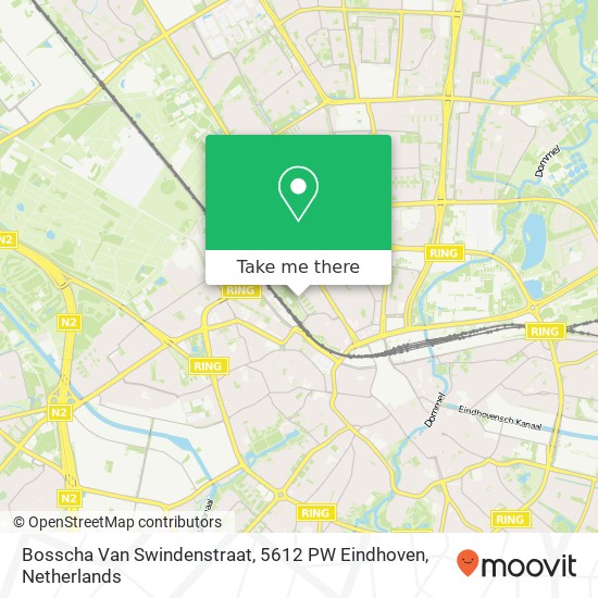 Bosscha Van Swindenstraat, 5612 PW Eindhoven Karte