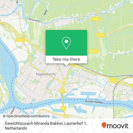 Gewichtscoach Miranda Bakker, Laurierhof 1 map