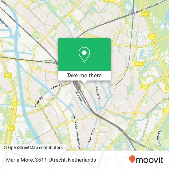 Maria More, 3511 Utrecht Karte