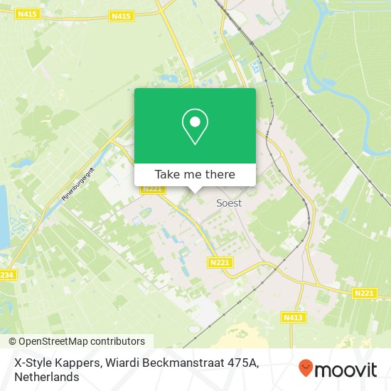 X-Style Kappers, Wiardi Beckmanstraat 475A map