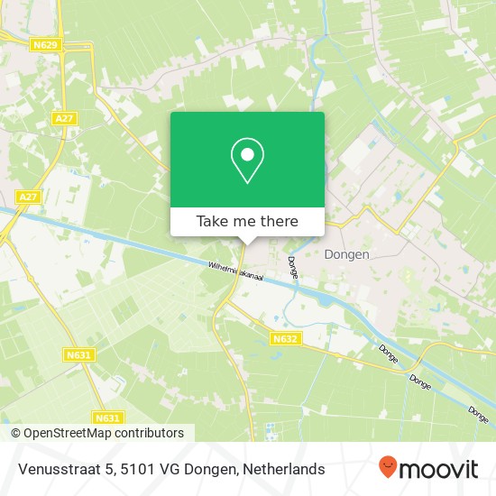 Venusstraat 5, 5101 VG Dongen map