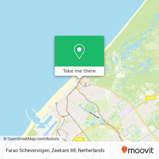 Farao Scheveningen, Zeekant 88 Karte