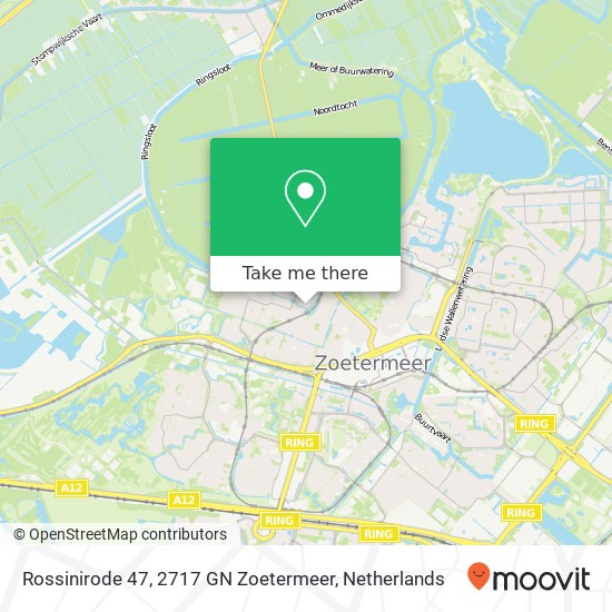 Rossinirode 47, 2717 GN Zoetermeer Karte