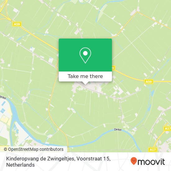 Kinderopvang de Zwingeltjes, Voorstraat 15 Karte