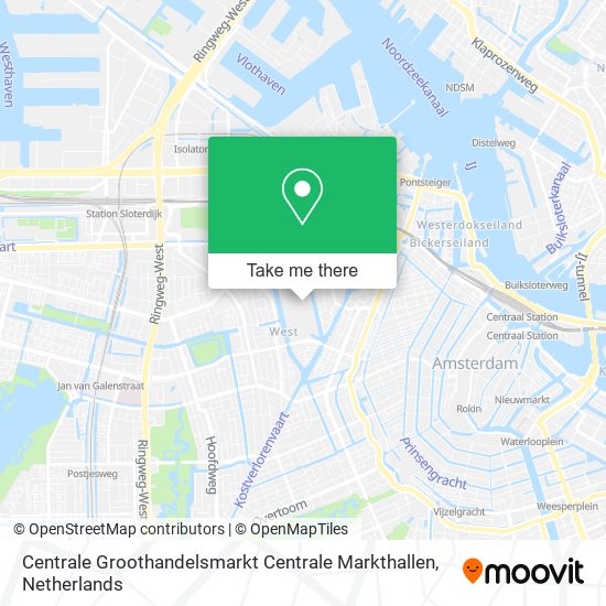 Centrale Groothandelsmarkt Centrale Markthallen map