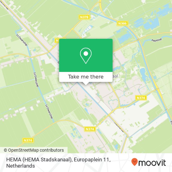 HEMA (HEMA Stadskanaal), Europaplein 11 Karte