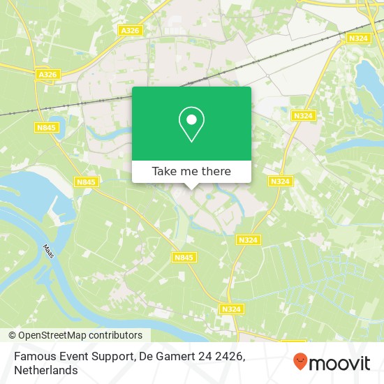 Famous Event Support, De Gamert 24 2426 Karte