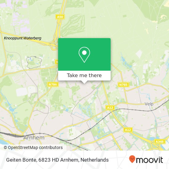 Geiten Bonte, 6823 HD Arnhem map