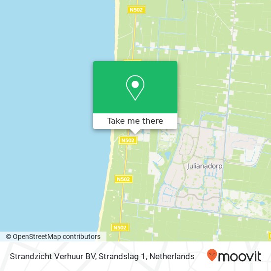 Strandzicht Verhuur BV, Strandslag 1 Karte