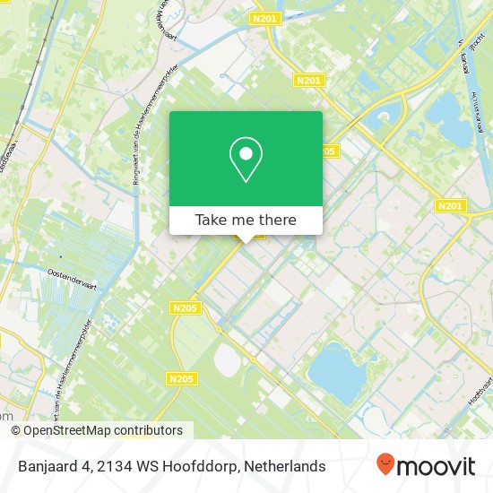 Banjaard 4, 2134 WS Hoofddorp map