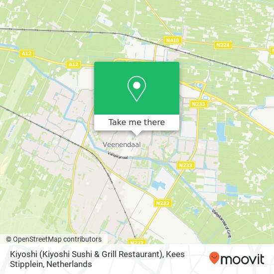 Kiyoshi (Kiyoshi Sushi & Grill Restaurant), Kees Stipplein map