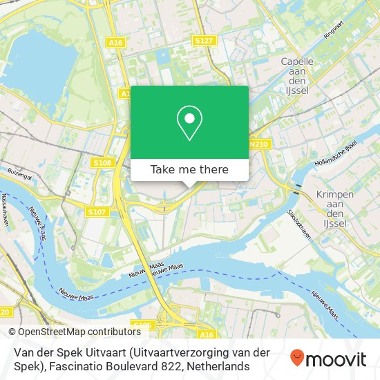 Van der Spek Uitvaart (Uitvaartverzorging van der Spek), Fascinatio Boulevard 822 map