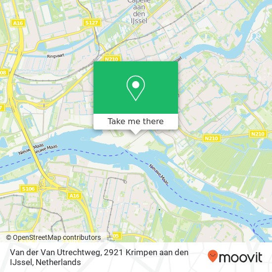 Van der Van Utrechtweg, 2921 Krimpen aan den IJssel Karte