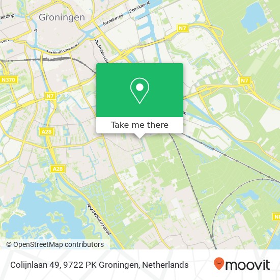 Colijnlaan 49, 9722 PK Groningen Karte