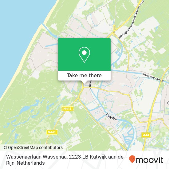 Wassenaerlaan Wassenaa, 2223 LB Katwijk aan de Rijn map