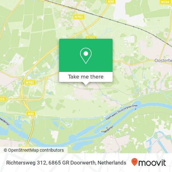 Richtersweg 312, 6865 GR Doorwerth map