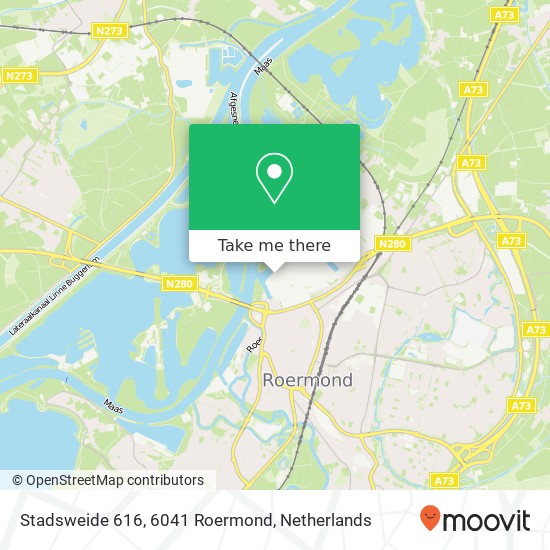 Stadsweide 616, 6041 Roermond map