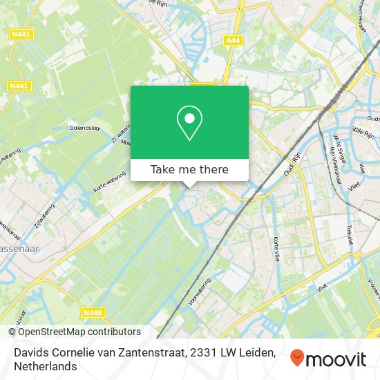 Davids Cornelie van Zantenstraat, 2331 LW Leiden Karte