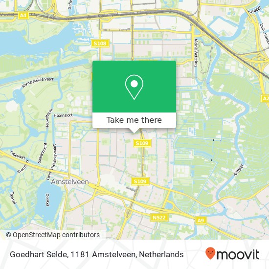 Goedhart Selde, 1181 Amstelveen map