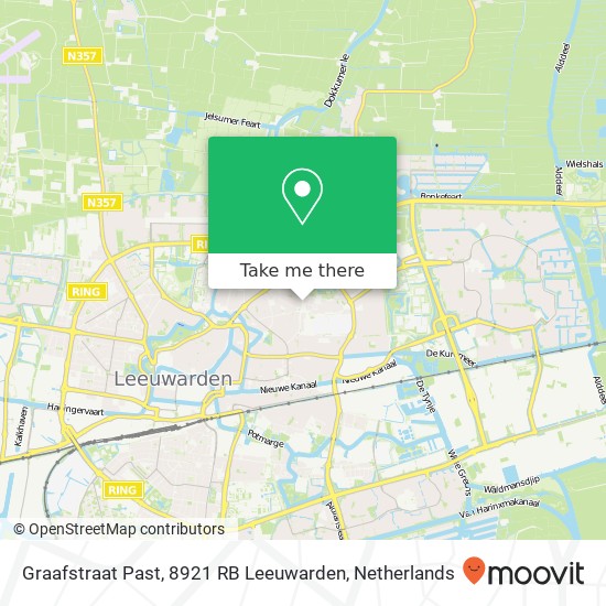 Graafstraat Past, 8921 RB Leeuwarden map