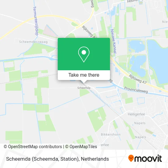 Scheemda (Scheemda, Station) map