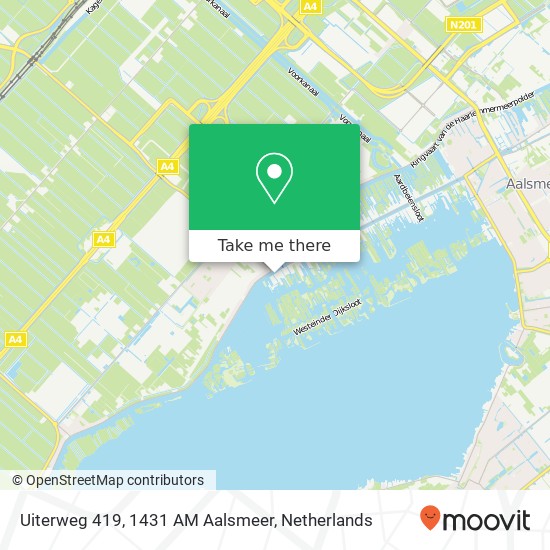 Uiterweg 419, 1431 AM Aalsmeer map