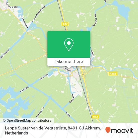 Leppe Suster van de Vegtstrjitte, 8491 GJ Akkrum map