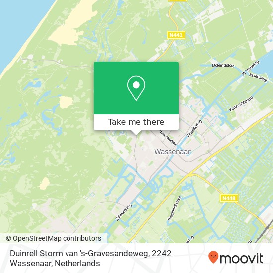 Duinrell Storm van 's-Gravesandeweg, 2242 Wassenaar Karte