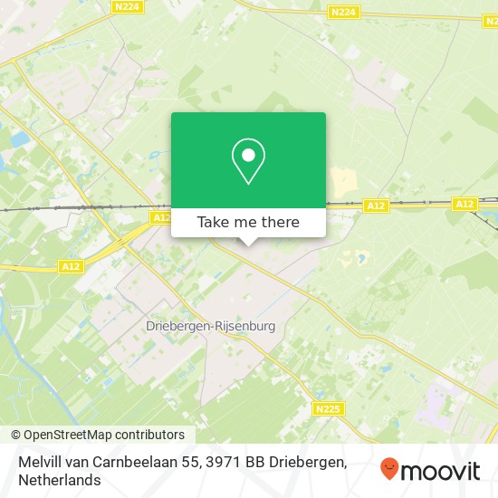 Melvill van Carnbeelaan 55, 3971 BB Driebergen map