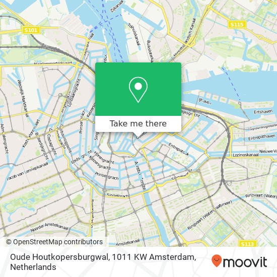 Oude Houtkopersburgwal, 1011 KW Amsterdam map