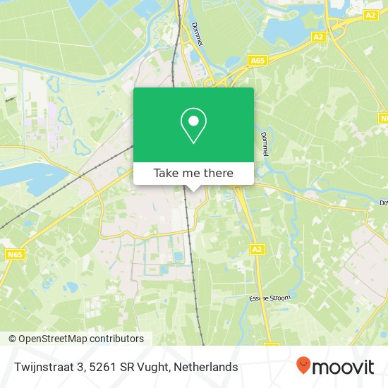 Twijnstraat 3, 5261 SR Vught map