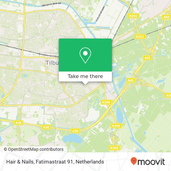 Hair & Nails, Fatimastraat 91 map