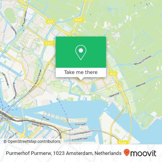 Purmerhof Purmerw, 1023 Amsterdam Karte