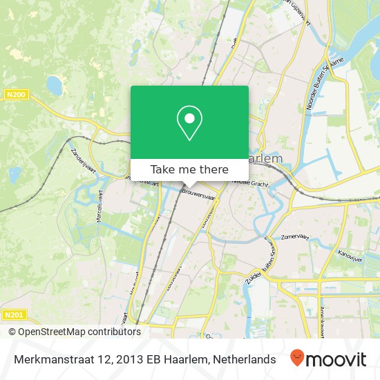 Merkmanstraat 12, 2013 EB Haarlem map