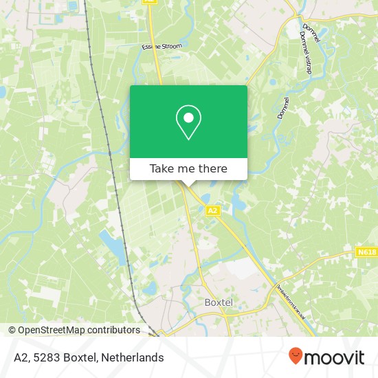 A2, 5283 Boxtel map