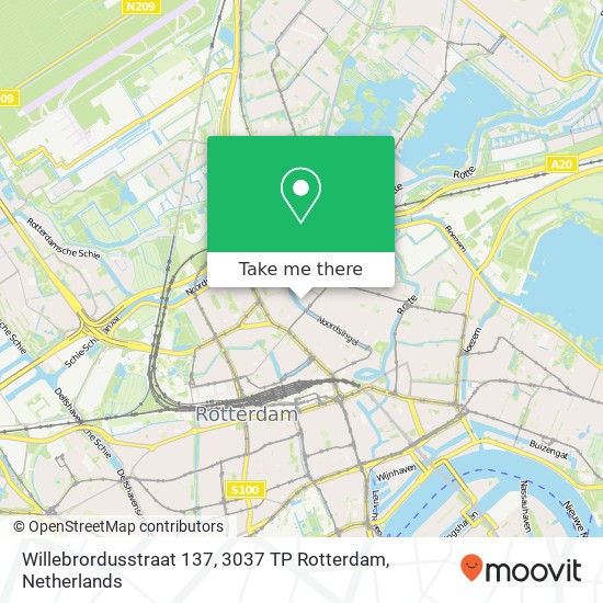 Willebrordusstraat 137, 3037 TP Rotterdam map
